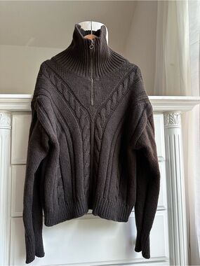 We Norwegians Merino Cashmere Half-Zip Sweater – S
